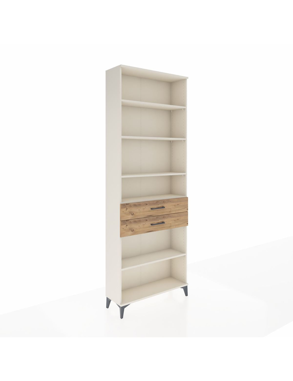 Arges Dolap 5 Raflı 2 Çekmeceli 88x30x243 Aytaşı-Çam