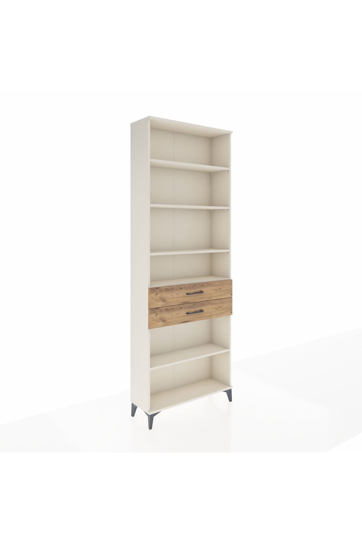 Arges Dolap 5 Raflı 2 Çekmeceli 88x30x243 - S33M286V3A