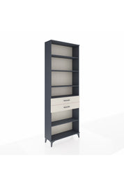 Arges Dolap 5 Raflı 2 Çekmeceli 88x30x243 Antrasit-Aytaşı