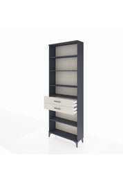 Arges Dolap 5 Raflı 2 Çekmeceli 88x30x243 Antrasit-Aytaşı