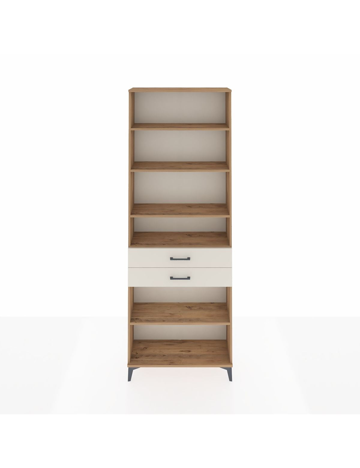 Arges Dolap 5 Raflı 2 Çekmeceli 88x30x243 Çam-Aytaşı