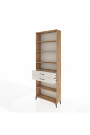 Arges Dolap 5 Raflı 2 Çekmeceli 88x30x243 Çam-Aytaşı