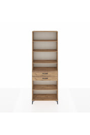 Arges Dolap 5 Raflı 2 Çekmeceli 88x30x243 Çam-Çam