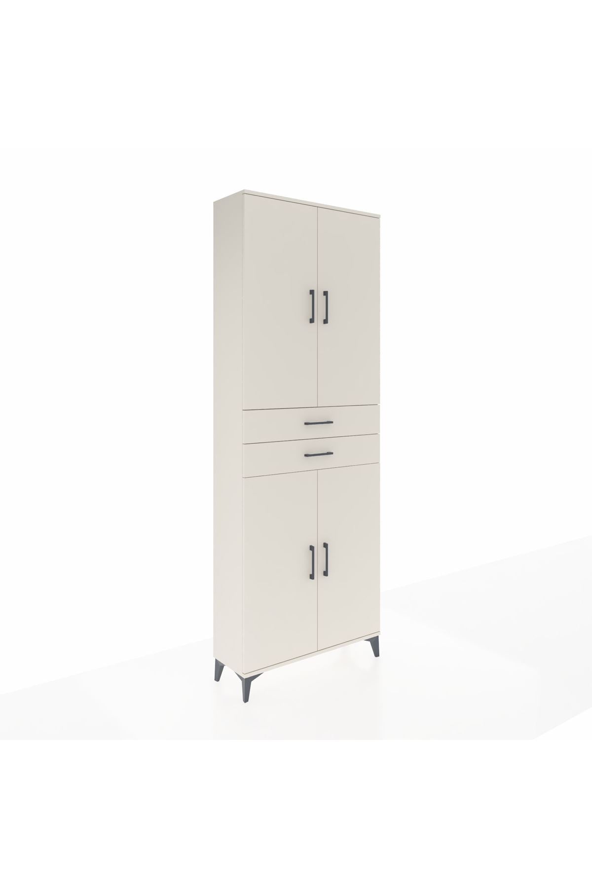 Arges Dolap 4 Raflı 2 Çekmeceli 4 Kapaklı 88x30x243 Aytaşı-Aytaşı