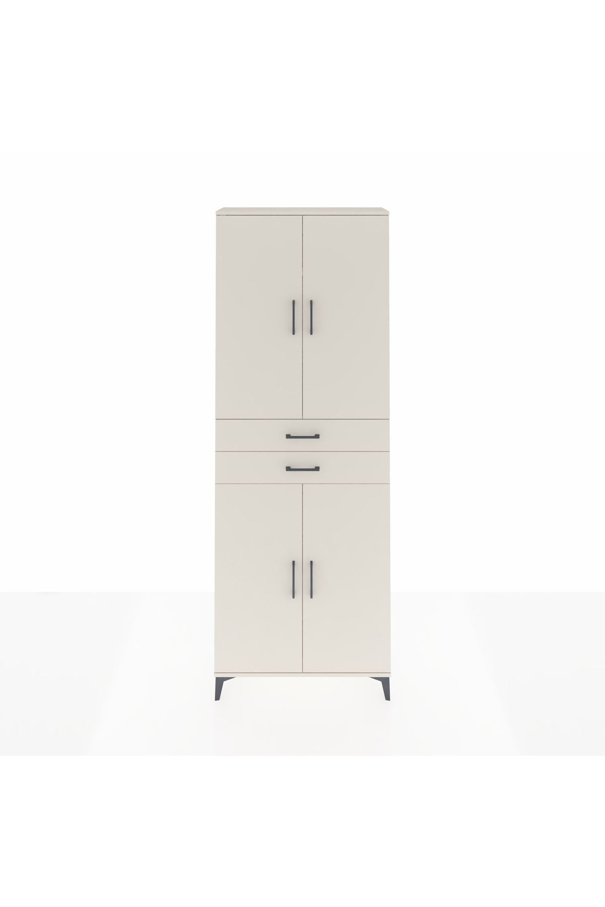 Arges Dolap 4 Raflı 2 Çekmeceli 4 Kapaklı 88x30x243 Aytaşı-Aytaşı