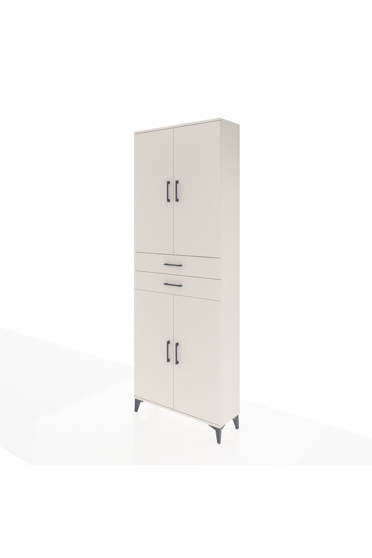 Arges Dolap 4 Raflı 2 Çekmeceli 4 Kapaklı 88x30x243 Aytaşı-Aytaşı