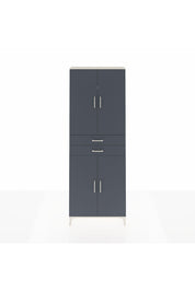 Arges Dolap 4 Raflı 2 Çekmeceli 4 Kapaklı 88x30x243 Aytaşı-Antrasit