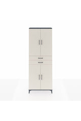 Arges Dolap 4 Raflı 2 Çekmeceli 4 Kapaklı 88x30x243