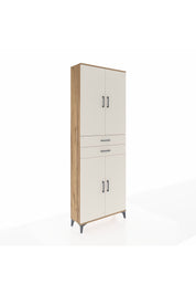 Arges Dolap 4 Raflı 2 Çekmeceli 4 Kapaklı 88x30x243 Çam-Aytaşı