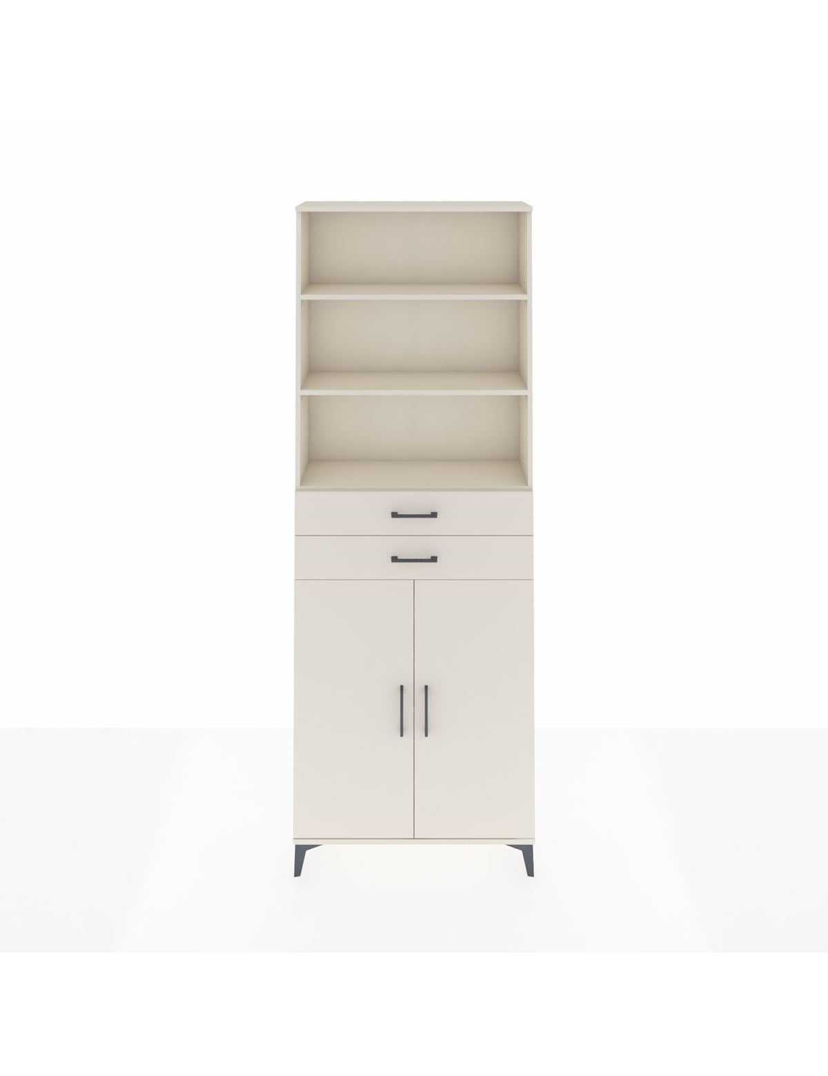 Arges Dolap 4 Raflı 2 Çekmeceli 2 Kapaklı 88x30x243 Aytaşı-Aytaşı