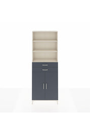 Arges Dolap 4 Raflı 2 Çekmeceli 2 Kapaklı 88x30x243 Aytaşı-Antrasit