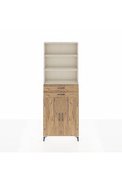 Arges Dolap 4 Raflı 2 Çekmeceli 2 Kapaklı 88x30x243 Aytaşı-Çam