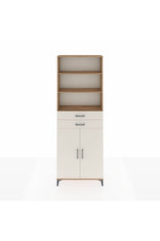 Arges Dolap 4 Raflı 2 Çekmeceli 2 Kapaklı 88x30x243 Çam-Aytaşı
