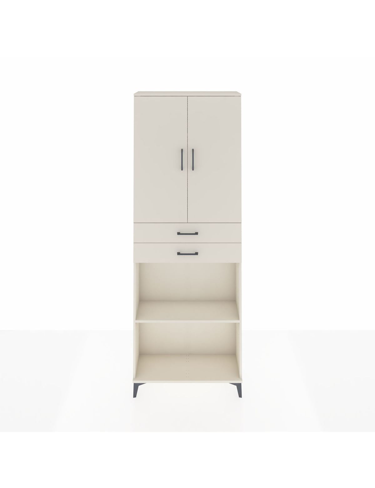 Arges Dolap 4 Raflı 2 Çekmeceli 2 Kapaklı 88x30x243 Aytaşı-Aytaşı