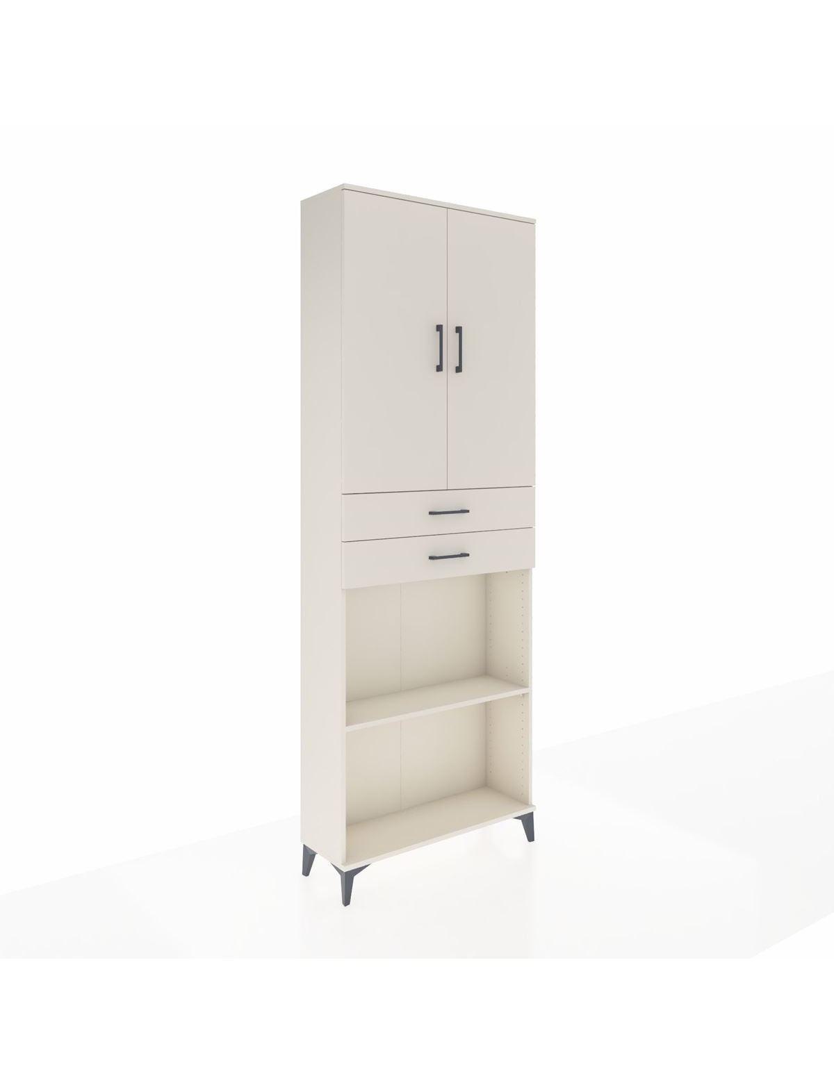 Arges Dolap 4 Raflı 2 Çekmeceli 2 Kapaklı 88x30x243 Aytaşı-Aytaşı