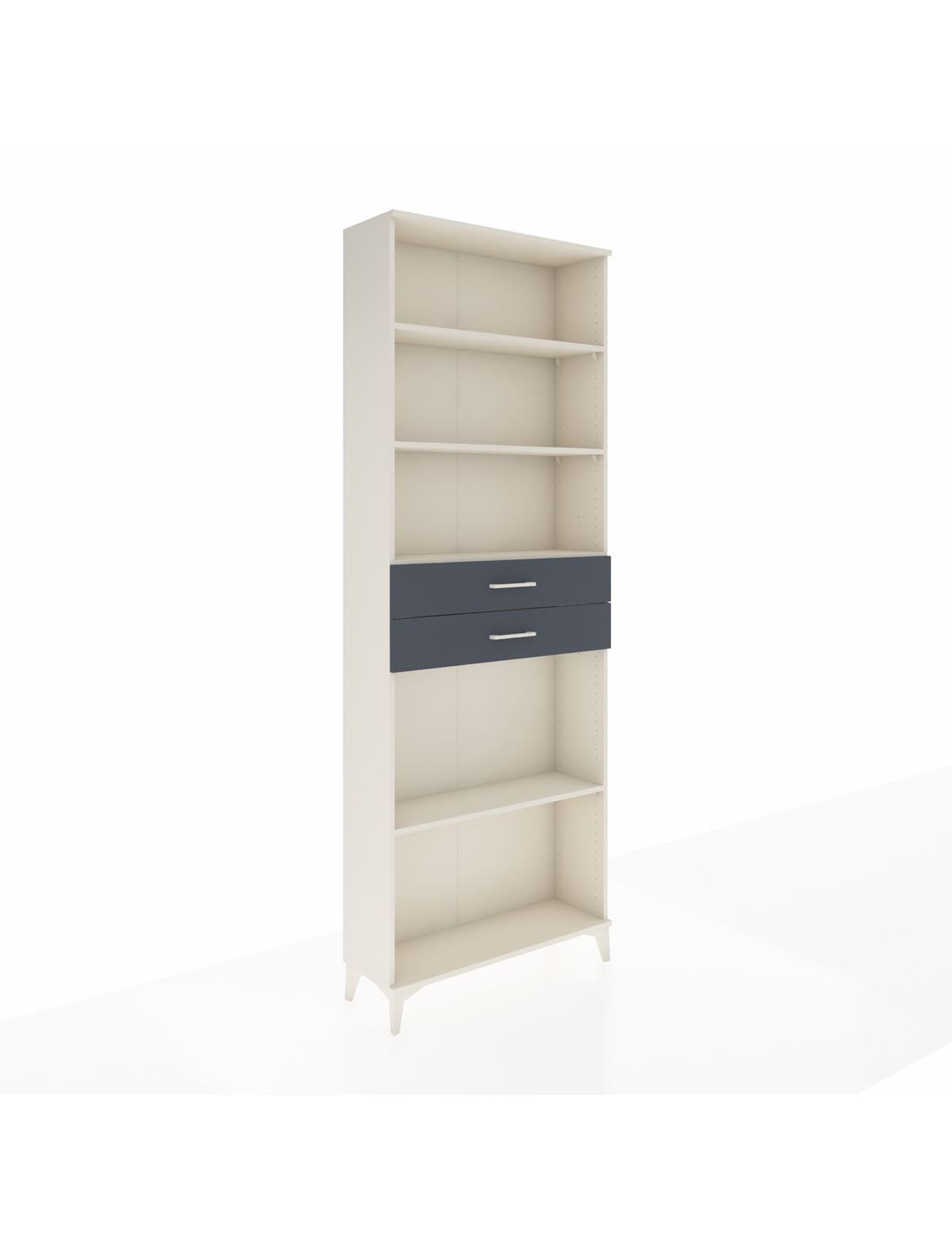 Arges Dolap 4 Raflı 2 Çekmeceli 88x30x243 Aytaşı-Antrasit