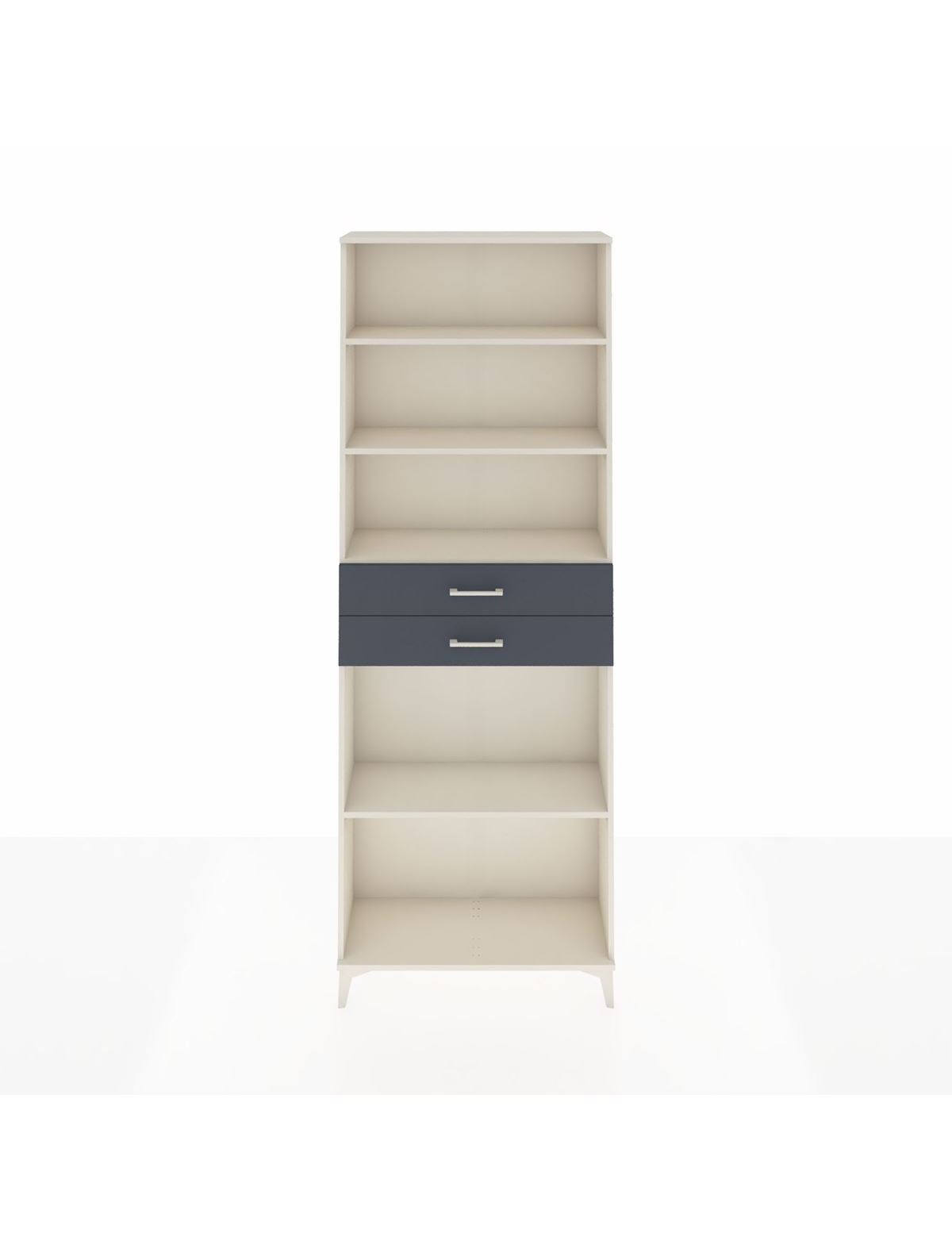 Arges Dolap 4 Raflı 2 Çekmeceli 88x30x243 Aytaşı-Antrasit