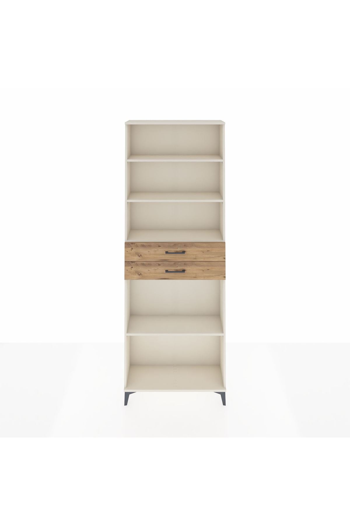 Arges Dolap 4 Raflı 2 Çekmeceli 88x30x243 Aytaşı-Çam