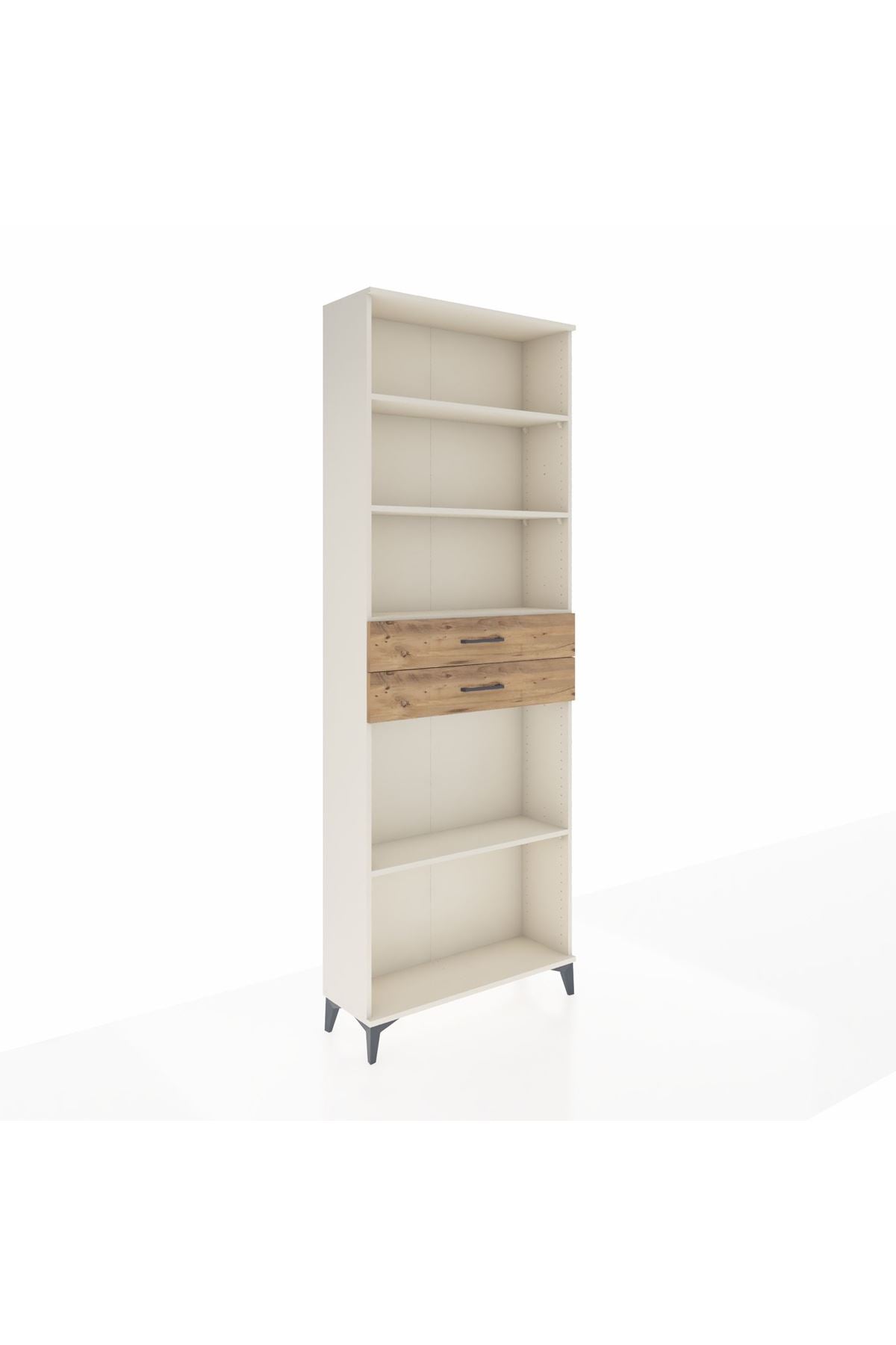 Arges Dolap 4 Raflı 2 Çekmeceli 88x30x243 Aytaşı-Çam