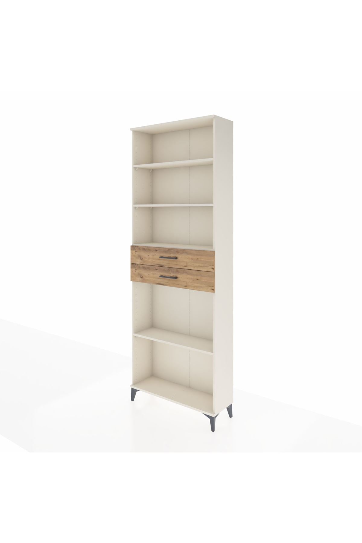 Arges Dolap 4 Raflı 2 Çekmeceli 88x30x243 Aytaşı-Çam