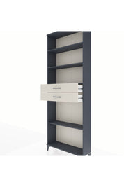 Arges Dolap 4 Raflı 2 Çekmeceli 88x30x243 Antrasit-Aytaşı