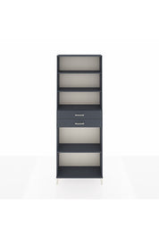 Arges Dolap 4 Raflı 2 Çekmeceli 88x30x243 Antrasit-Antrasit