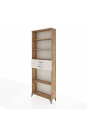 Arges Dolap 4 Raflı 2 Çekmeceli 88x30x243 Çam-Aytaşı