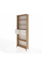 Arges Dolap 4 Raflı 2 Çekmeceli 88x30x243 Çam-Aytaşı