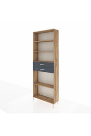 Arges Dolap 4 Raflı 2 Çekmeceli 88x30x243 Çam-Antrasit