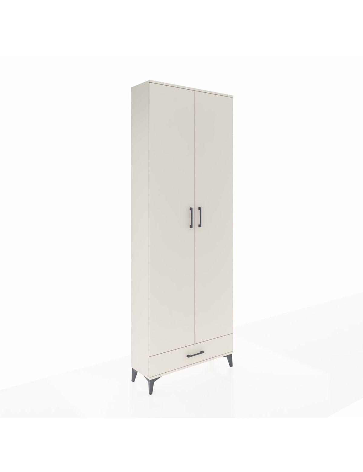 Arges Dolap 6 Raflı Tek Çekmeceli 2 Kapaklı 88x30x243 Aytaşı-Aytaşı