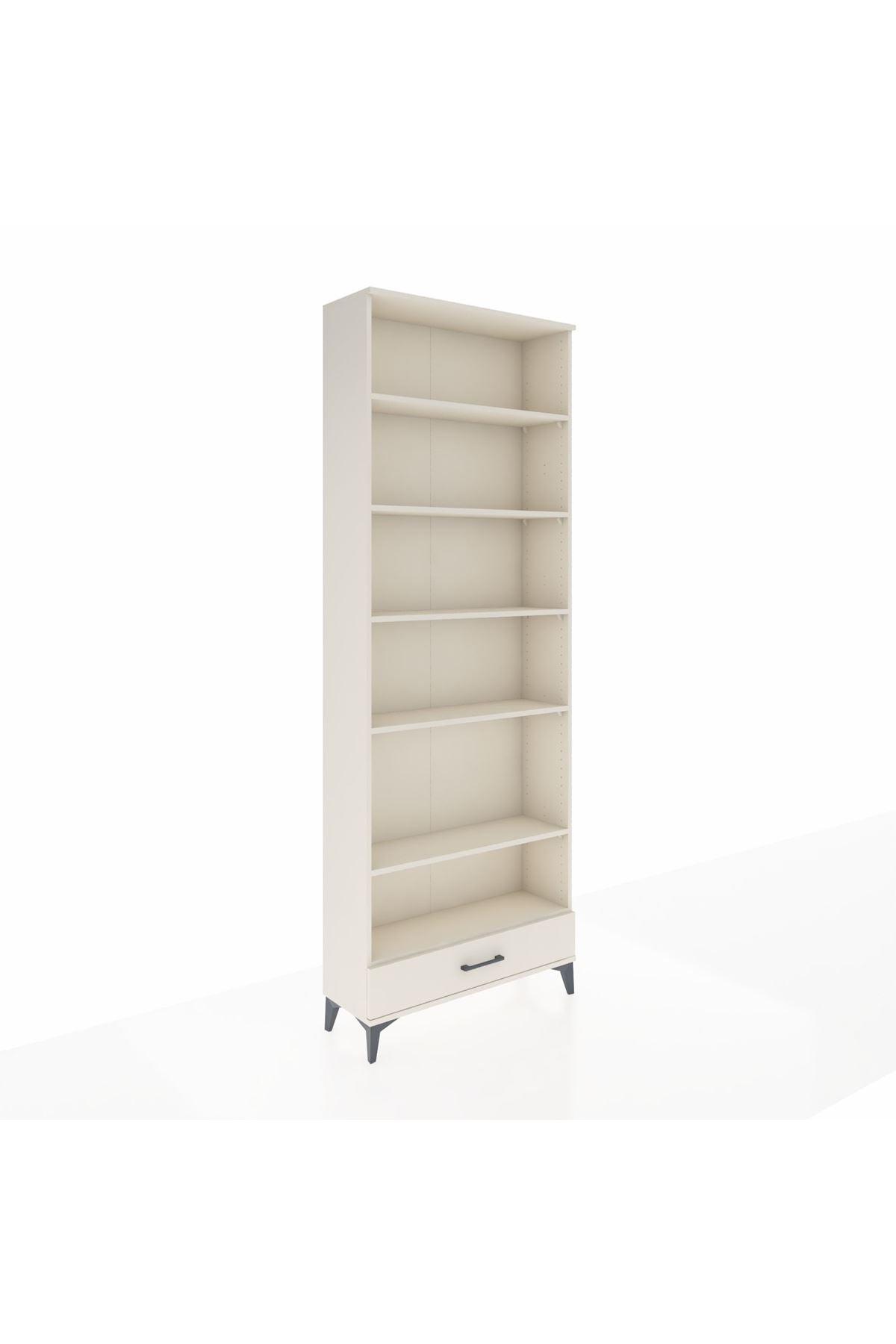 Arges Dolap 6 Raflı Tek Çekmeceli 88x30x243 Aytaşı-Aytaşı