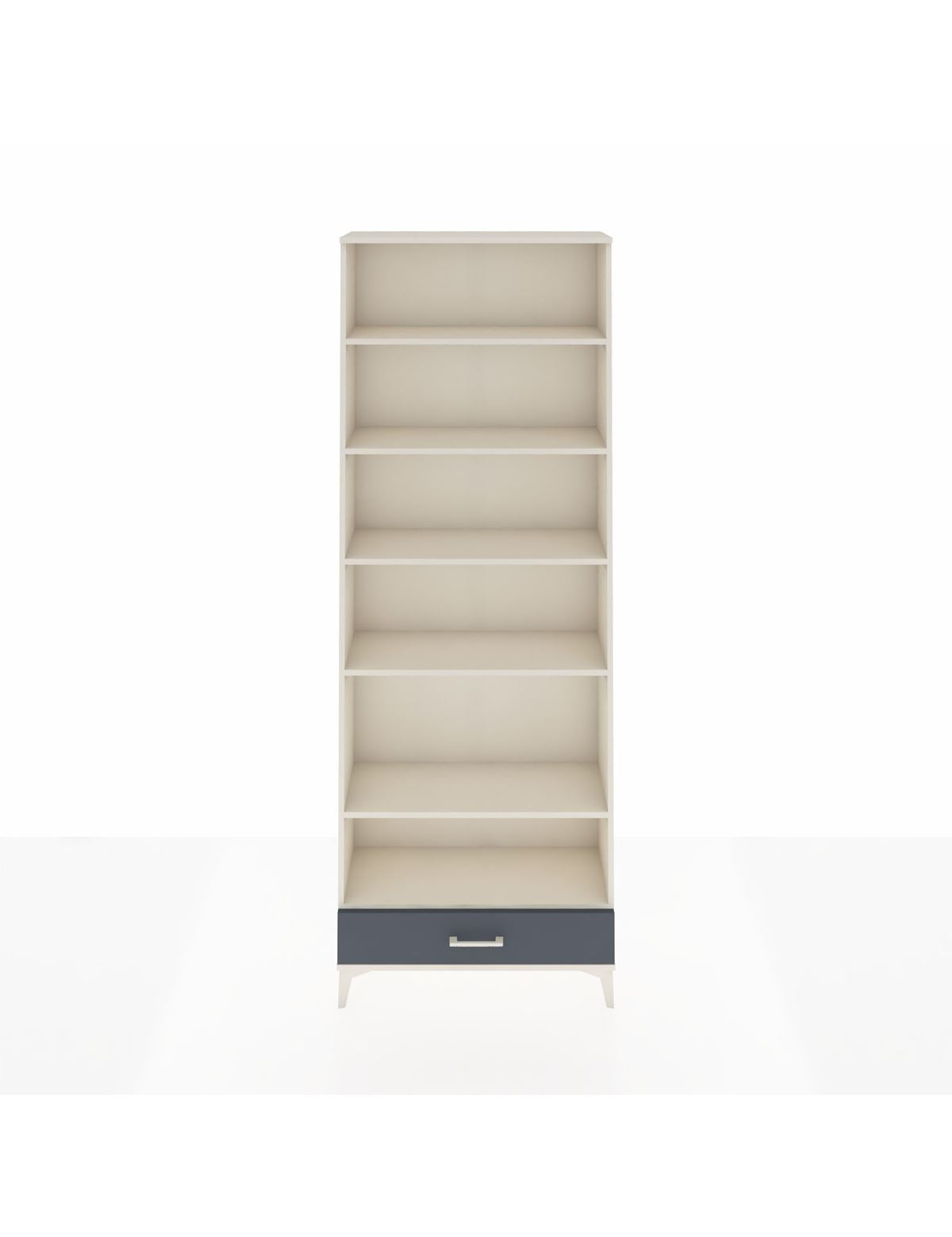 Arges Dolap 6 Raflı Tek Çekmeceli 88x30x243 Aytaşı-Antrasit