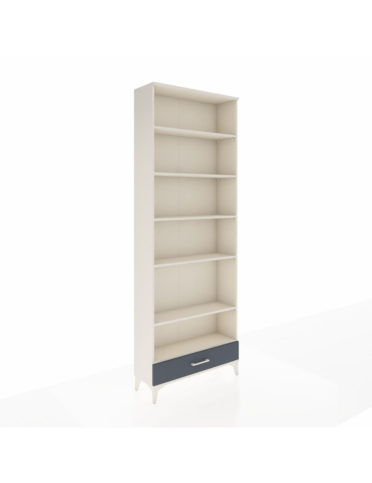 Arges Dolap 6 Raflı Tek Çekmeceli 88x30x243 Aytaşı-Antrasit