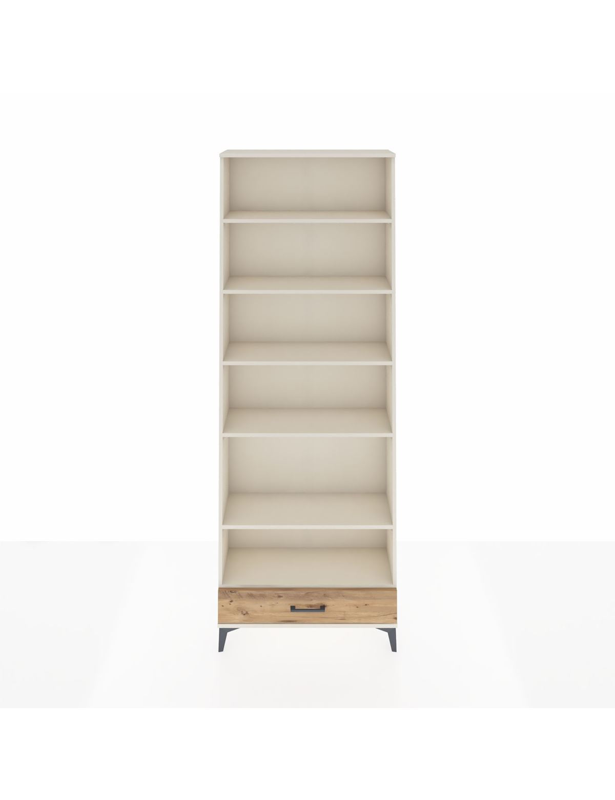 Arges Dolap 6 Raflı Tek Çekmeceli 88x30x243 Aytaşı-Çam