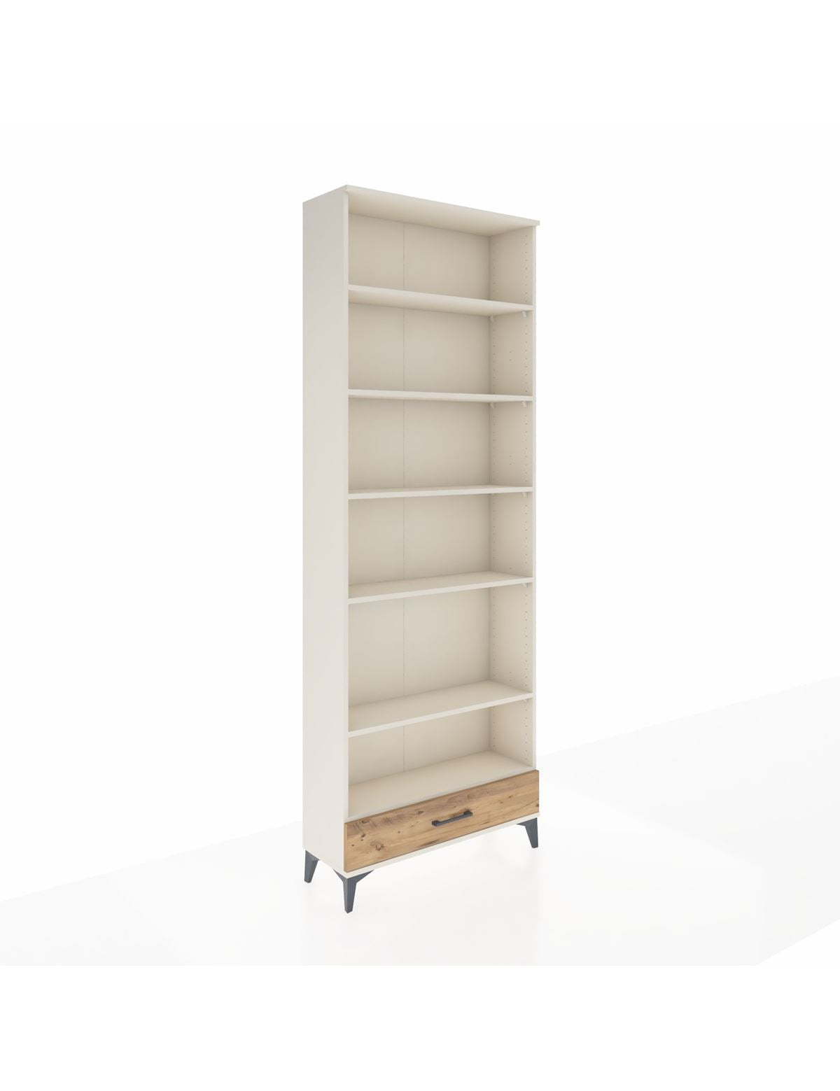 Arges Dolap 6 Raflı Tek Çekmeceli 88x30x243 Aytaşı-Çam