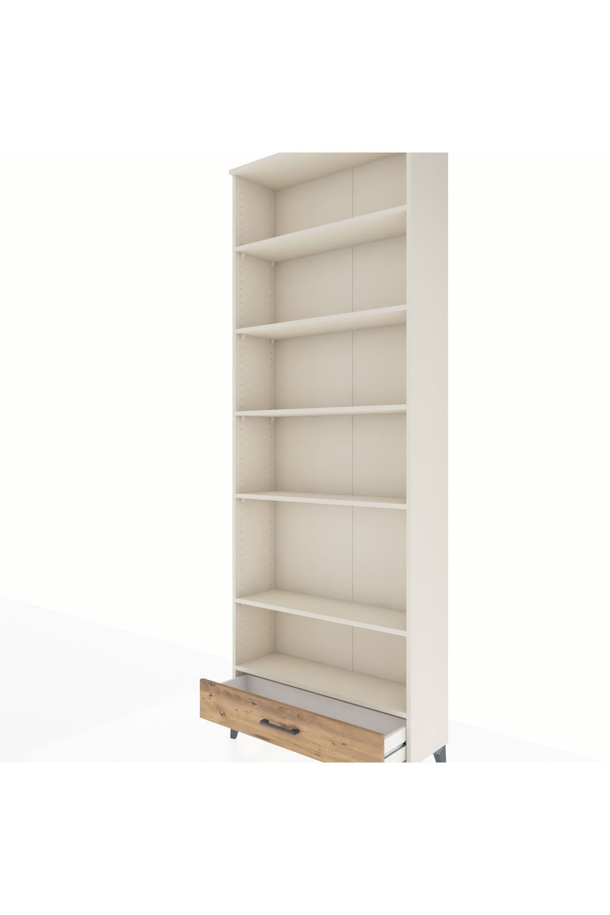 Arges Dolap 6 Raflı Tek Çekmeceli 88x30x243 Aytaşı-Çam