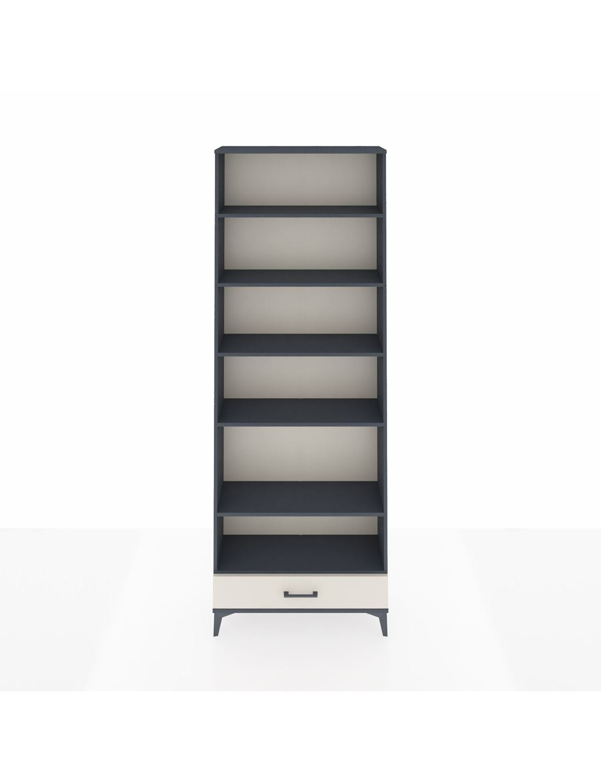 Arges Dolap 6 Raflı Tek Çekmeceli 88x30x243 Antrasit-Aytaşı