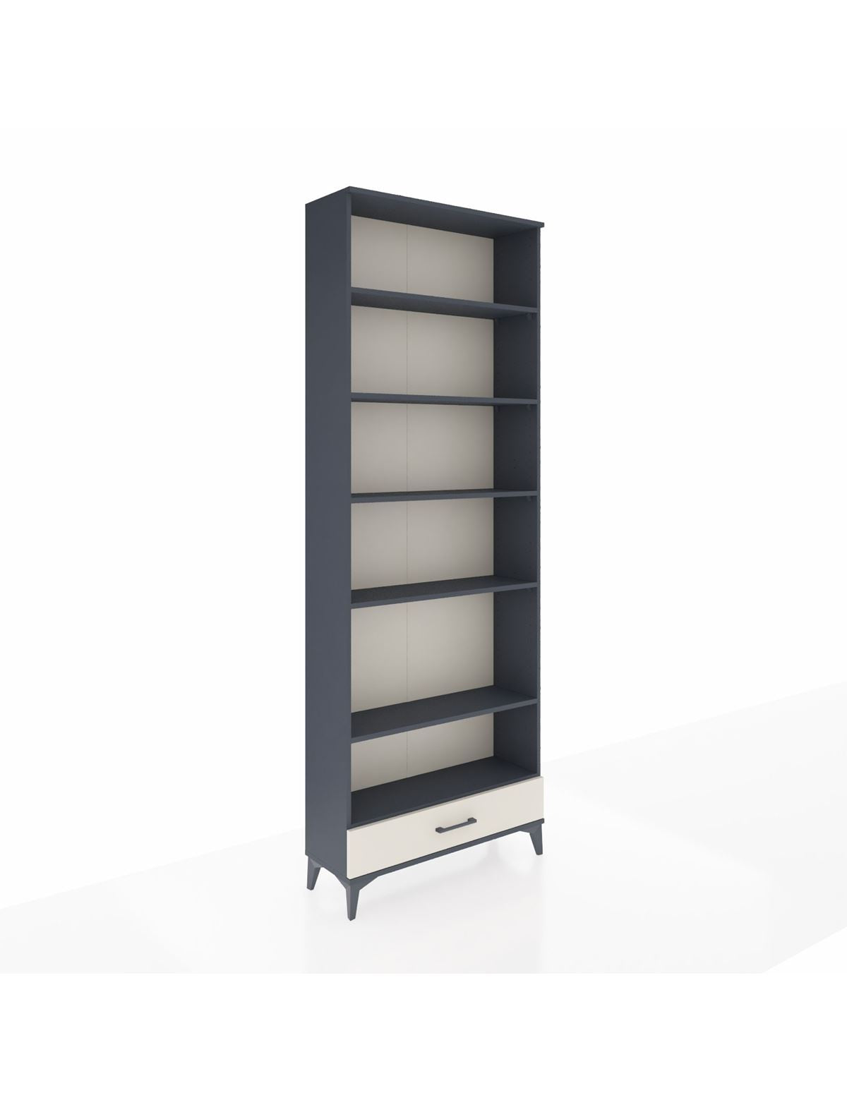 Arges Dolap 6 Raflı Tek Çekmeceli 88x30x243 Antrasit-Aytaşı