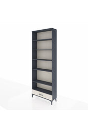 Arges Dolap 6 Raflı Tek Çekmeceli 88x30x243 Antrasit-Aytaşı