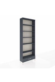 Arges Dolap 6 Raflı Tek Çekmeceli 88x30x243 Antrasit-Antrasit