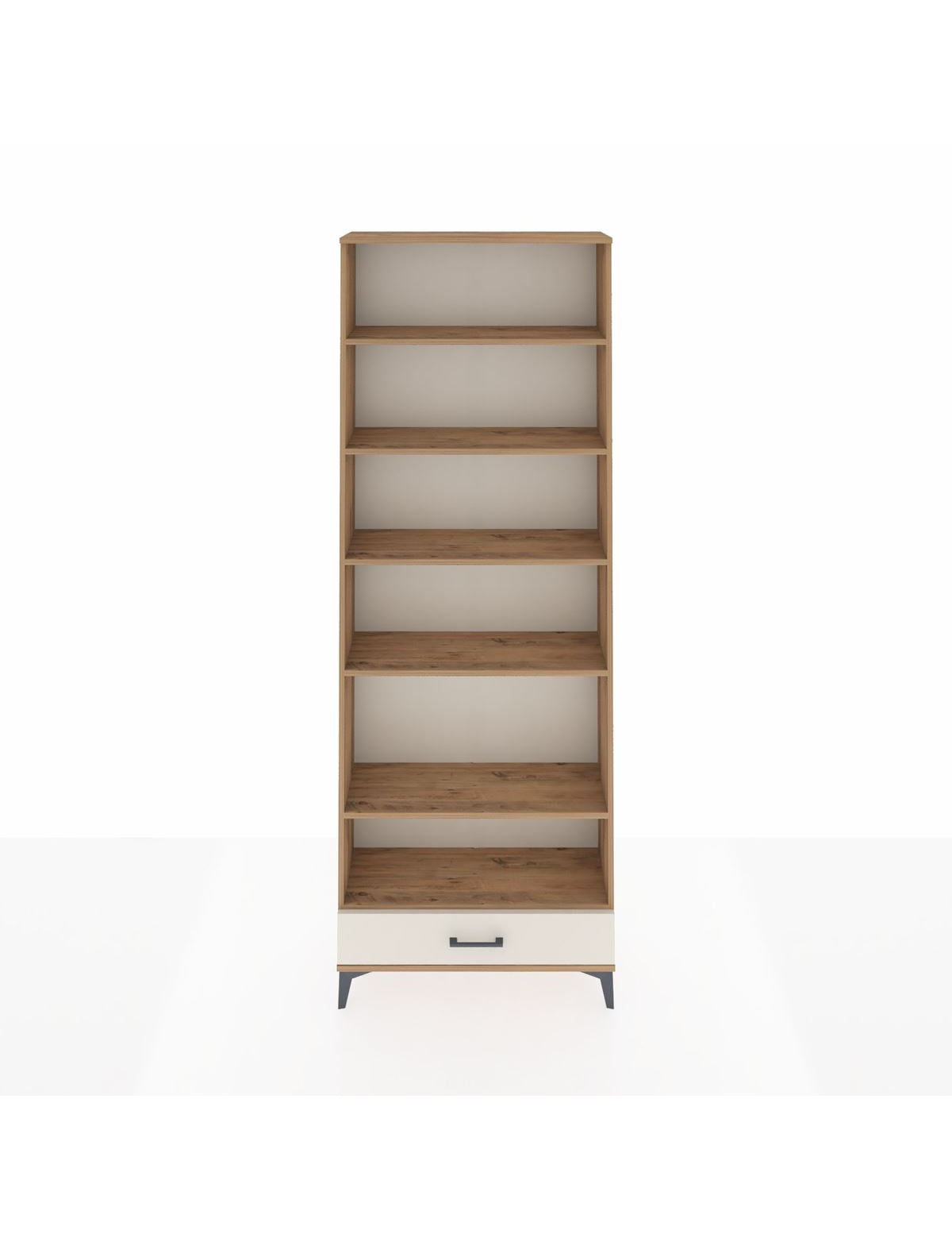 Arges Dolap 6 Raflı Tek Çekmeceli 88x30x243 Çam-Aytaşı