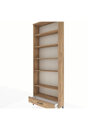 Arges Dolap 6 Raflı Tek Çekmeceli 88x30x243 Çam-Çam