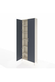 Arges Dolap 5 Raflı 2 Kapaklı 88x30x243 Aytaşı-Antrasit