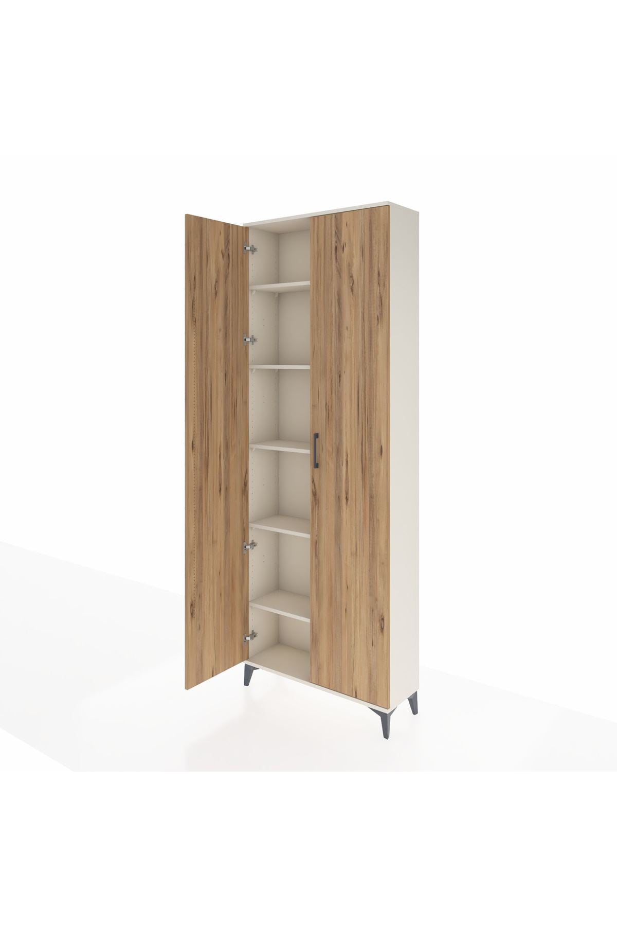 Arges Dolap 5 Raflı 2 Kapaklı 88x30x243 Aytaşı-Çam