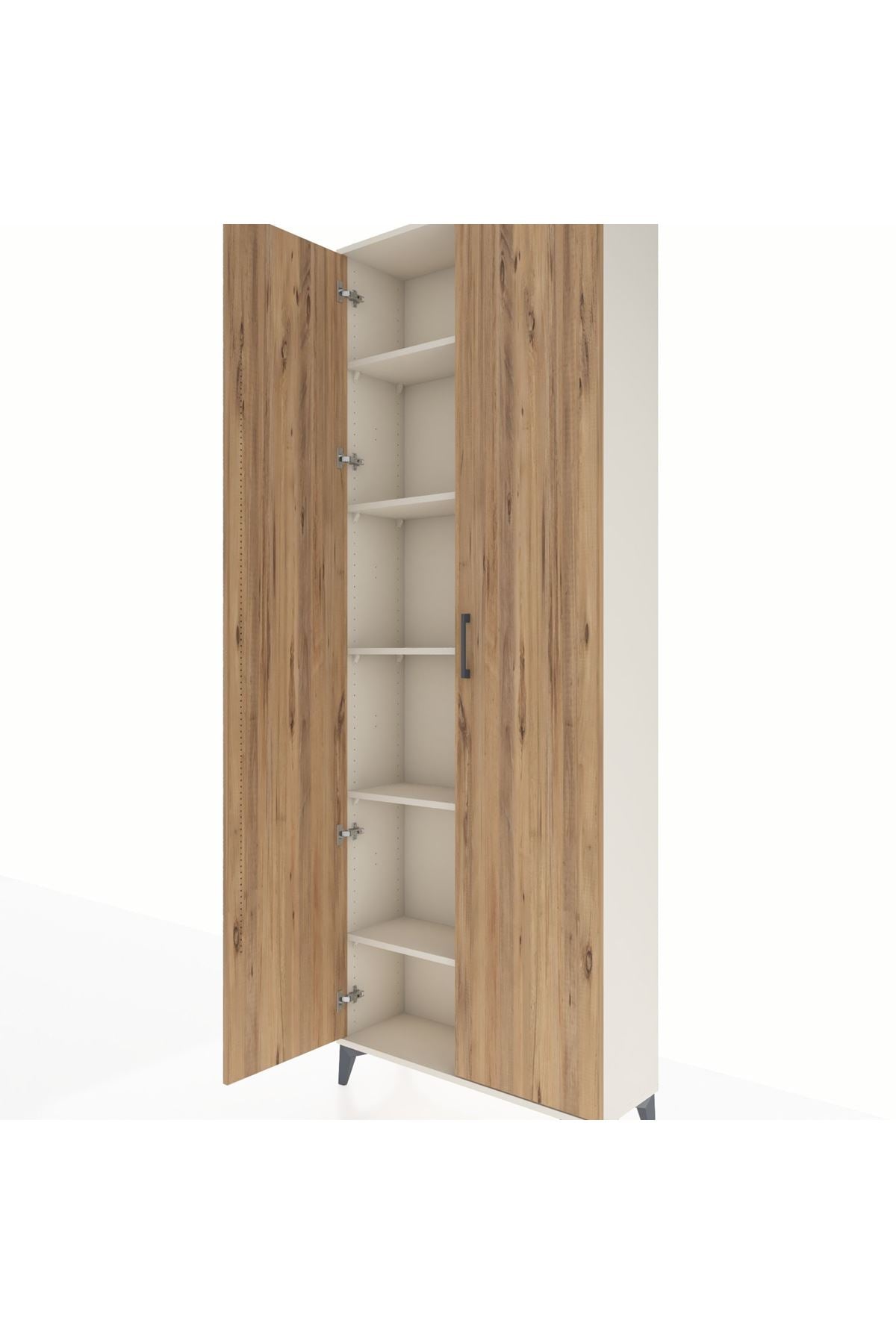 Arges Dolap 5 Raflı 2 Kapaklı 88x30x243 Aytaşı-Çam