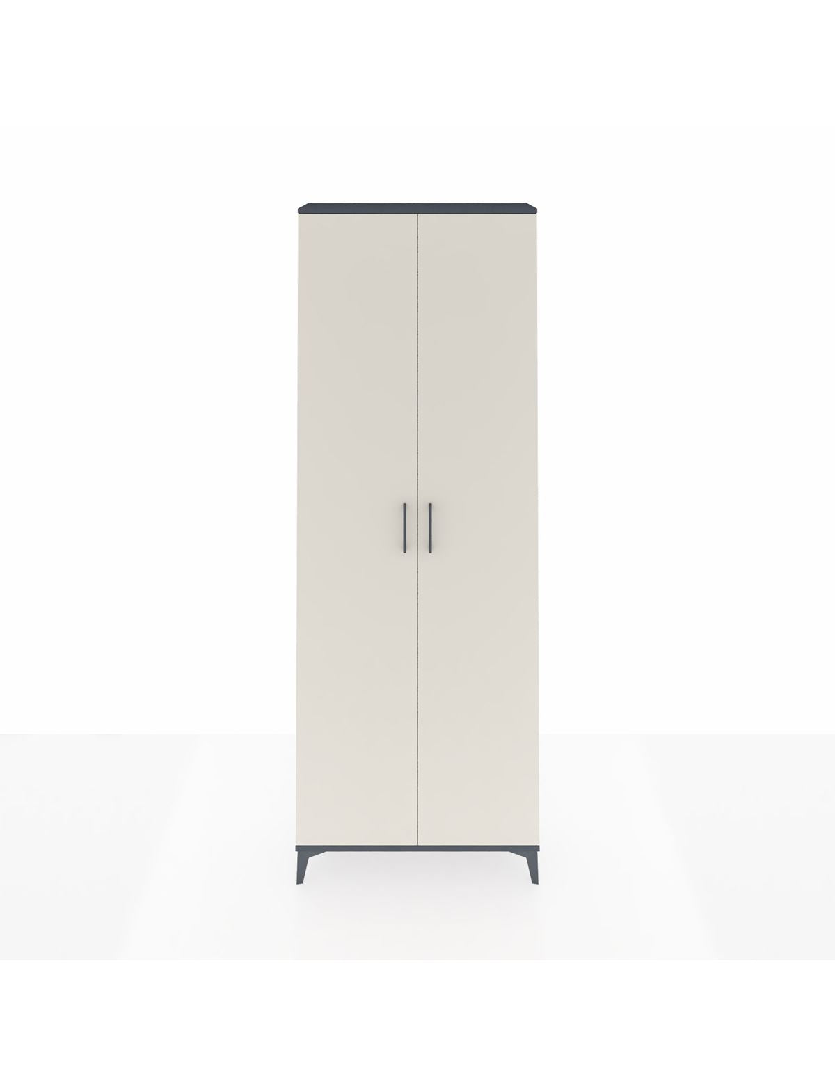 Arges Dolap 5 Raflı 2 Kapaklı 88x30x243 Antrasit-Aytaşı