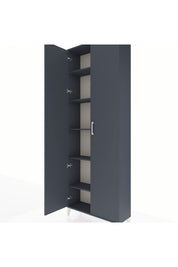 Arges Dolap 5 Raflı 2 Kapaklı 88x30x243 Antrasit-Antrasit