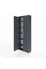 Arges Dolap 5 Raflı 2 Kapaklı 88x30x243 Antrasit-Antrasit