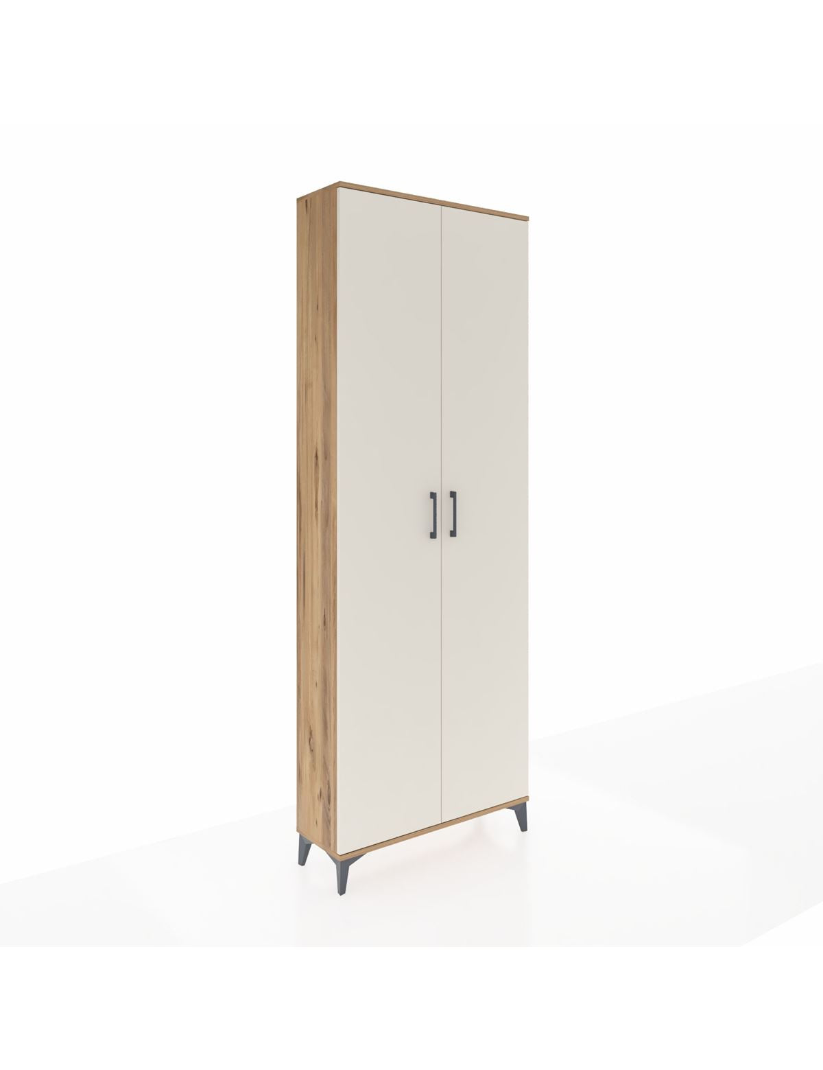 Arges Dolap 5 Raflı 2 Kapaklı 88x30x243 Çam-Aytaşı