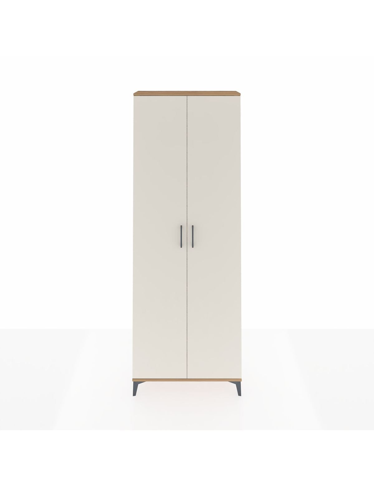 Arges Dolap 5 Raflı 2 Kapaklı 88x30x243 Çam-Aytaşı